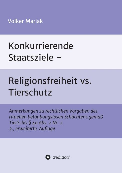 Produktbild: Konkurrierende Staatsziele - Religionsfreiheit vs. Tierschutz