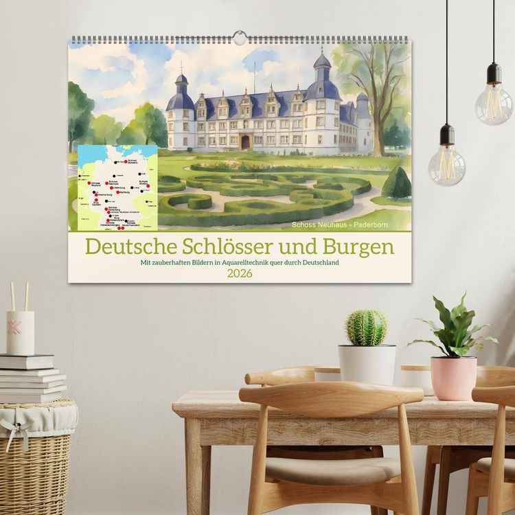 Produktbild: Deutsche Schl&ouml;sser und Burgen (Wandkalender 2026 DIN A2 quer), CALVENDO Monatskalender