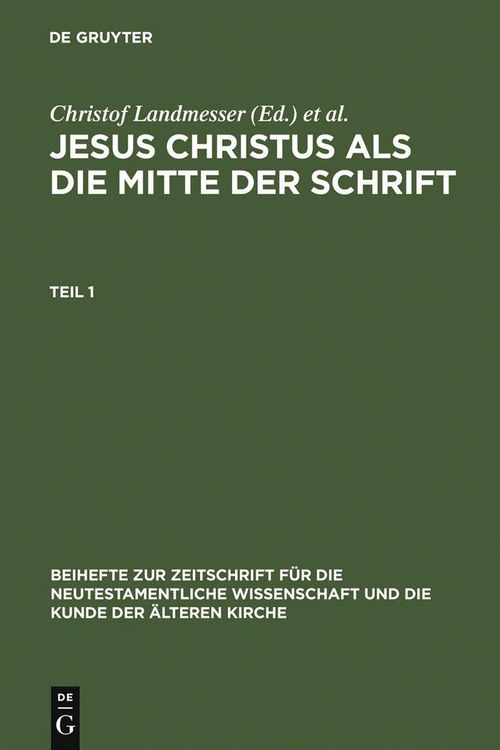Produktbild: Jesus Christus als die Mitte der Schrift