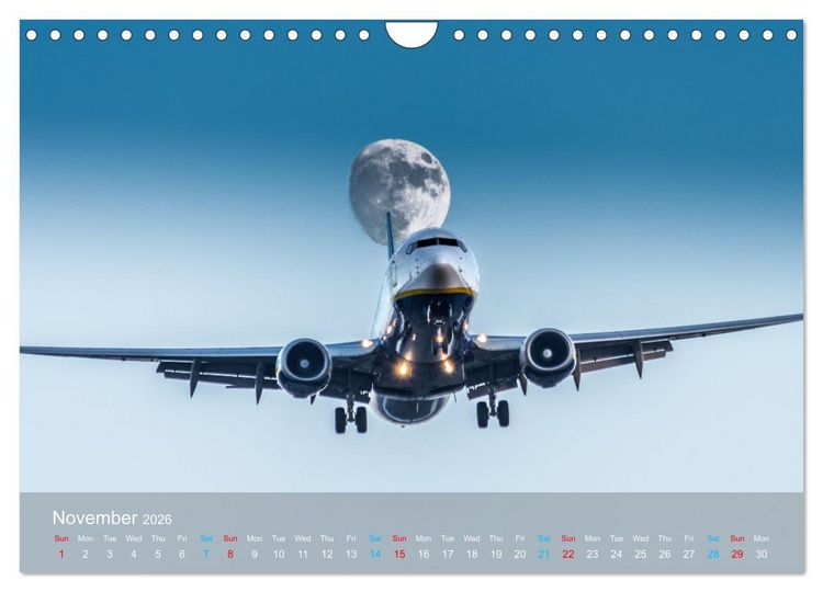 Produktbild: AVIATION MOMENTS 2026 (Wall Calendar 2026 DIN A4 landscape), CALVENDO 12 Month Wall Calendar