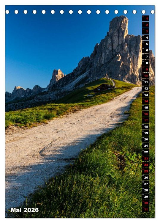 Produktbild: Dolomiten. Italien (Tischkalender 2026 DIN A5 hoch), CALVENDO Monatskalender