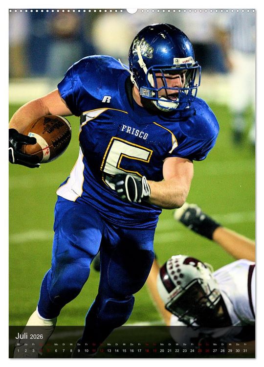 Produktbild: Trendsport American Football (Wandkalender 2026 DIN A2 hoch), CALVENDO Monatskalender