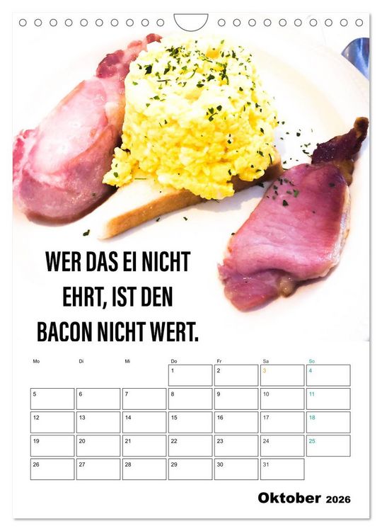 Produktbild: Mit Eiern durch's Jahr. (Wandkalender 2026 DIN A4 hoch), CALVENDO Monatskalender