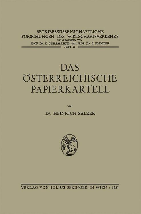 Produktbild: Das &Ouml;sterreichische Papierkartell