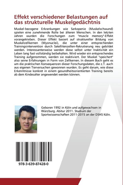 Produktbild: Effekt verschiedener Belastungen auf das strukturelle Muskelged&auml;chtnis