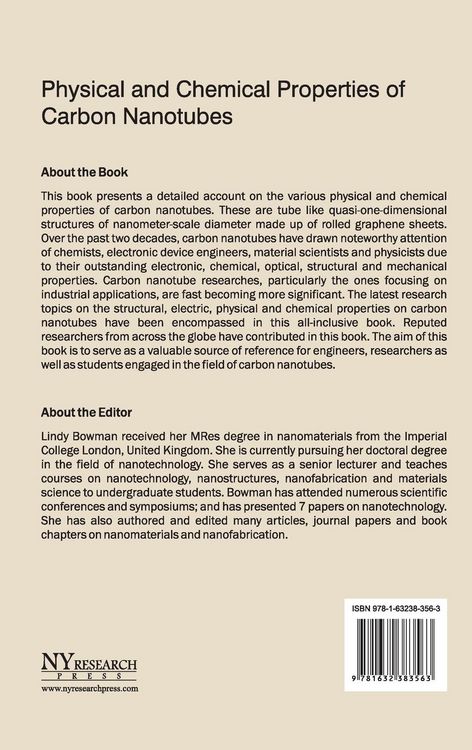 Produktbild: Physical and Chemical Properties of Carbon Nanotubes