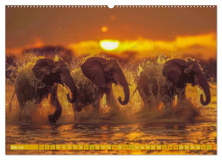 Produktbild: Hallo faszinierendes Afrika (Wandkalender 2026 DIN A2 quer), CALVENDO Monatskalender