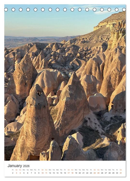 Produktbild: Cappadocia: Caves - Valleys - Balloons (Desk Calendar 2026 DIN A5 portrait), CALVENDO 12 Month DeskCalendar