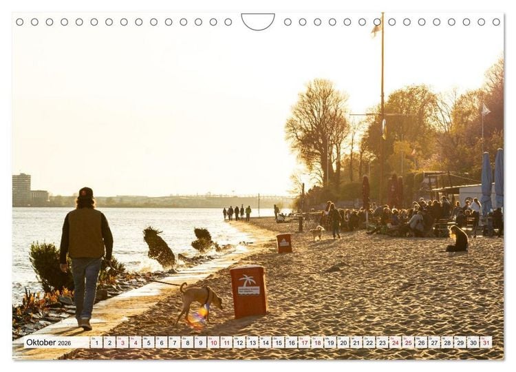 Produktbild: Moin Hamburg - Durch das Jahr an der Elbe (Wandkalender 2026 DIN A4 quer), CALVENDO Monatskalender