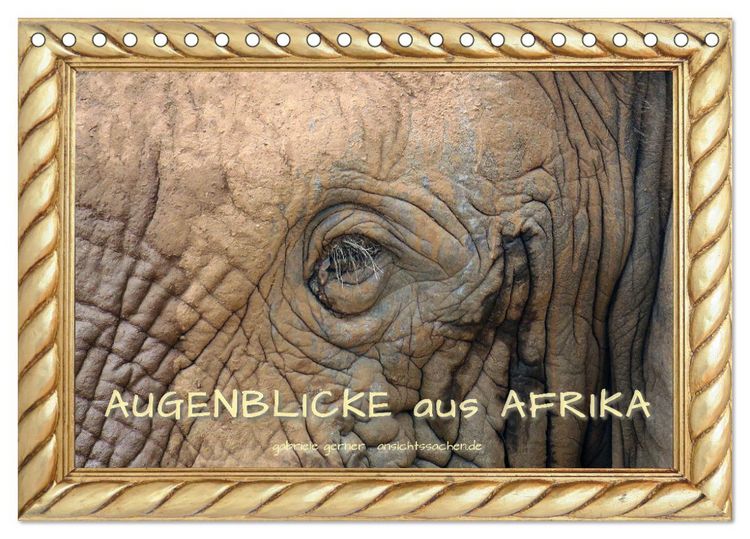 Produktbild: Augenblicke aus Afrika (Tischkalender 2026 DIN A5 quer), CALVENDO Monatskalender