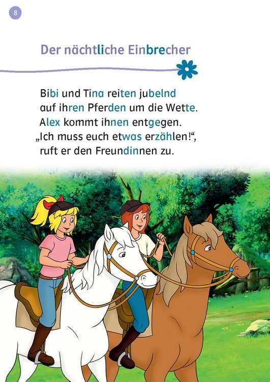 Produktbild: Lesefuchs Bibi & Tina: Wunderbare Welt der Pferde 4 spannende Pferde-Abenteuer in einem Band Lesestufe 1