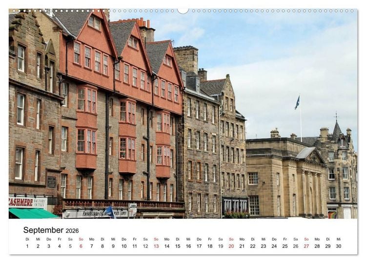 Produktbild: Schottlands Hauptstadt Edinburgh (Wandkalender 2026 DIN A2 quer), CALVENDO Monatskalender