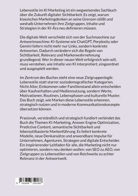 Produktbild: Lebensstile im KI Marketing