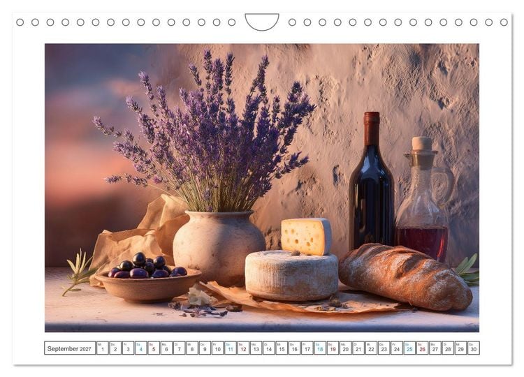 Produktbild: Mediterrane Genussmomente (Wandkalender 2027 DIN A4 quer), CALVENDO Monatskalender