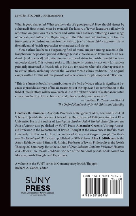 Produktbild: Jewish Virtue Ethics