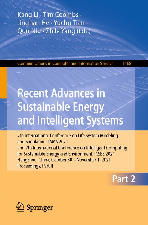 Produktbild: Recent Advances in Sustainable Energy and Intelligent Systems