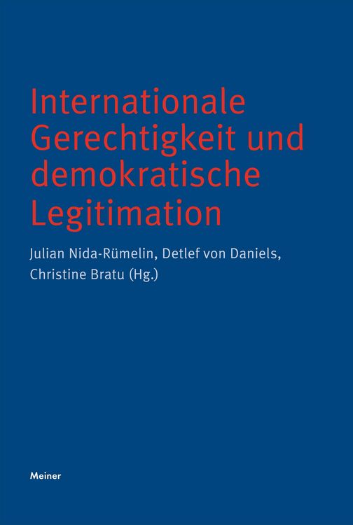 Produktbild: Internationale Gerechtigkeit und demokratische Legitimation