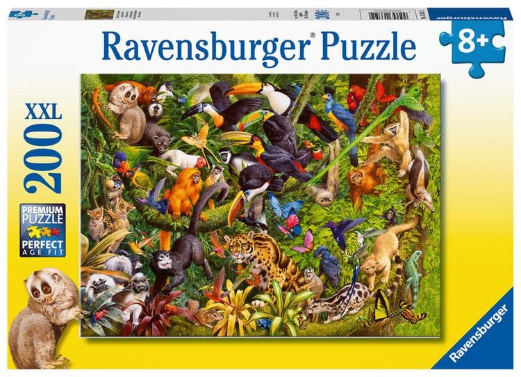 Produktbild: Kinderpuzzle 200 XXL Teile - Bunter Dschungel