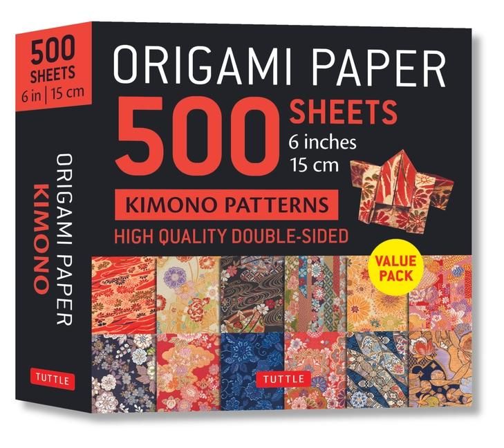 Produktbild: Origami Paper 500 sheets Kimono Flowers 6" (15 cm)