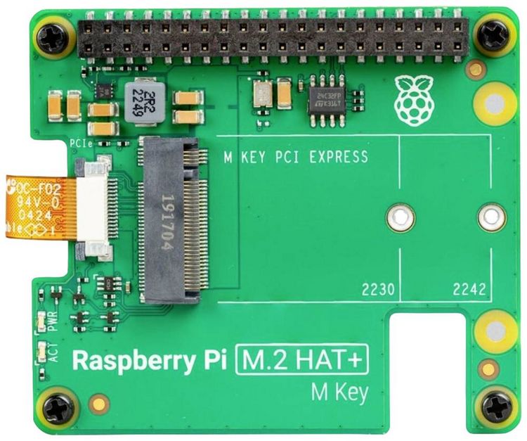 Produktbild: Raspberry Pi&reg; M.2 HAT+ Geeignet f&uuml;r: 5 B