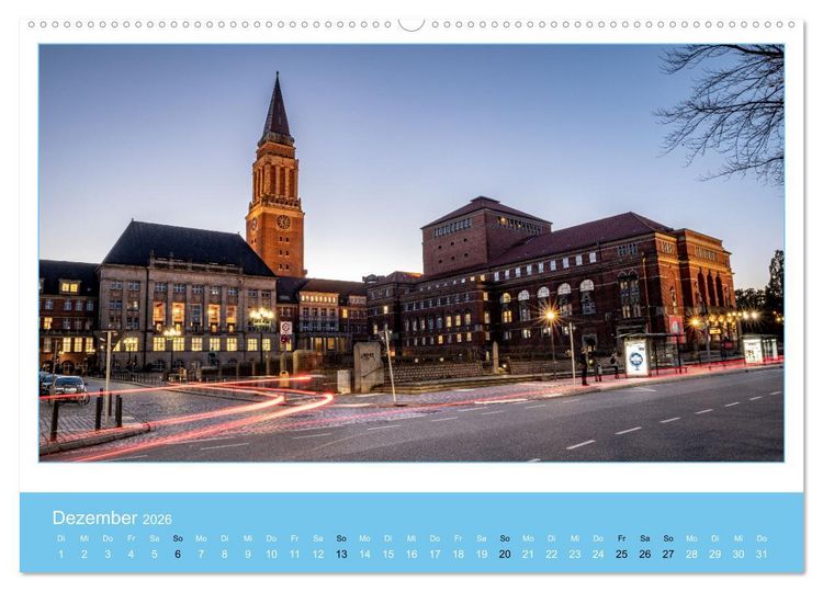 Produktbild: Kiel: Maritime Impressionen (Wandkalender 2026 DIN A2 quer), CALVENDO Monatskalender