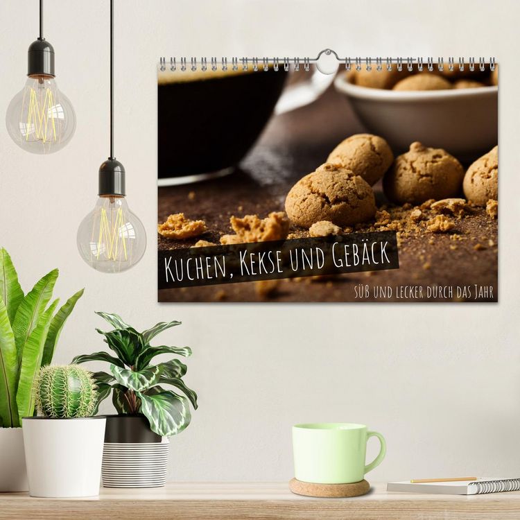 Produktbild: Kuchen, Kekse und Geb&auml;ck - s&uuml;&szlig; und lecker durch das Jahr (Wandkalender 2026 DIN A4 quer), CALVENDO Monatskalender