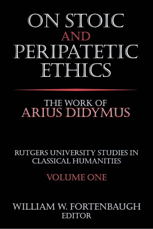 Produktbild: On Stoic and Peripatetic Ethics