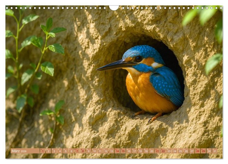 Produktbild: Eisvogeltr&auml;ume am Wasser (Wandkalender 2026 DIN A3 quer), CALVENDO Monatskalender