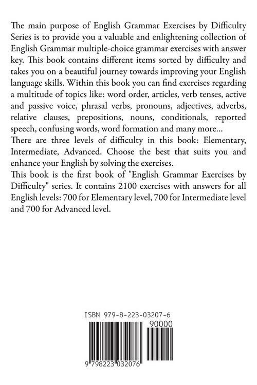Produktbild: English Grammar Exercises by Difficulty