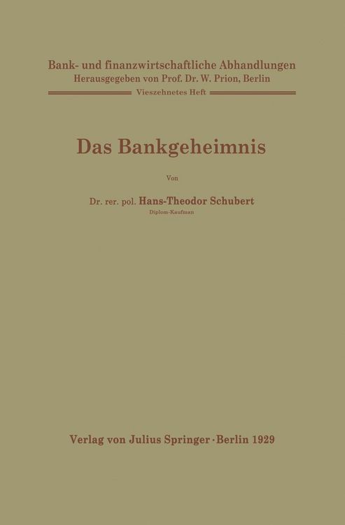 Produktbild: Das Bankgeheimnis