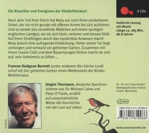 Produktbild: Der geheime Garten, 4 Audio-CDs
