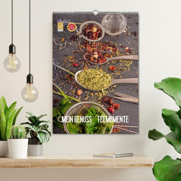 Produktbild: Mein Genuss Teemomente (Wandkalender 2026 DIN A2 hoch), CALVENDO Monatskalender
