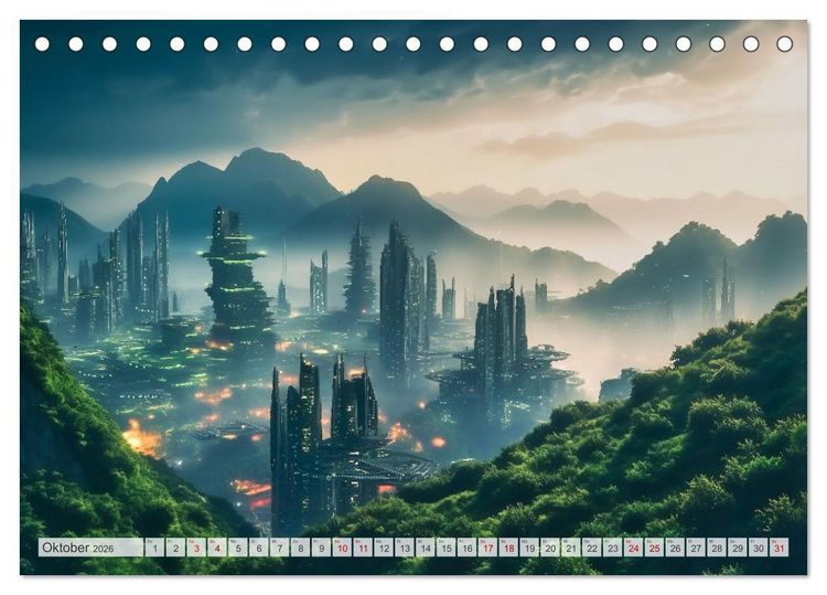 Produktbild: Gigapolis (Tischkalender 2026 DIN A5 quer), CALVENDO Monatskalender