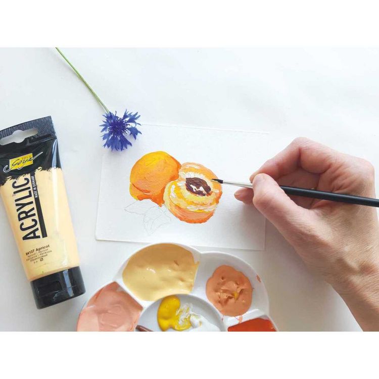 Produktbild: SOLO GOYA Acrylic Fluoreszierend gelb 100ml Tube