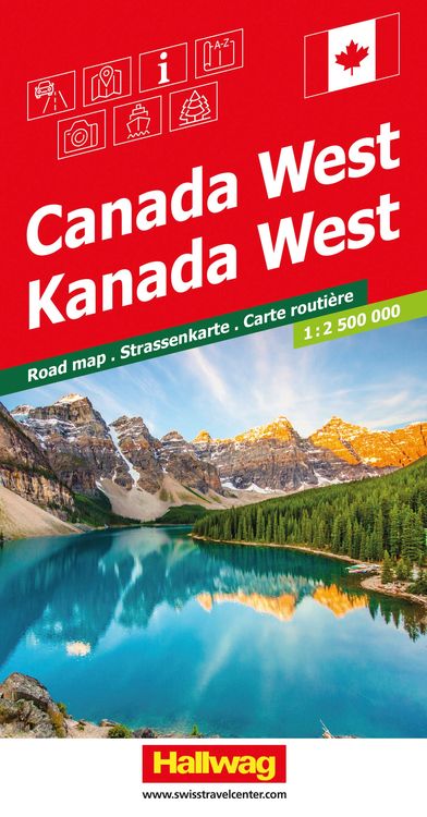 Produktbild: Hallwag Strassenkarte Kanada West 1:2,5 Mio.