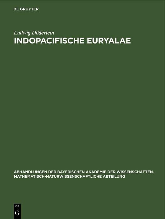 Produktbild: Indopacifische Euryalae