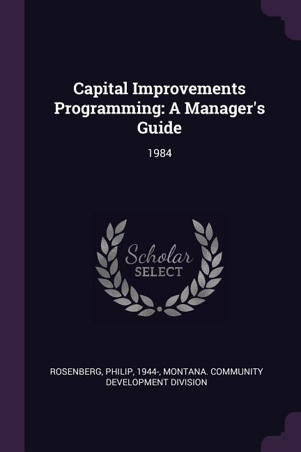 Produktbild: Capital Improvements Programming