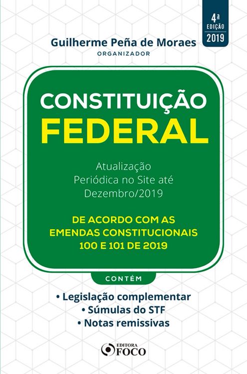 Produktbild: Constitui&ccedil;&atilde;o Federal - 4. ed. - 2019.