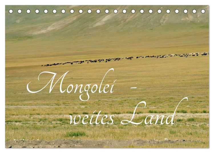 Produktbild: Mongolei - weites Land (Tischkalender 2026 DIN A5 quer), CALVENDO Monatskalender