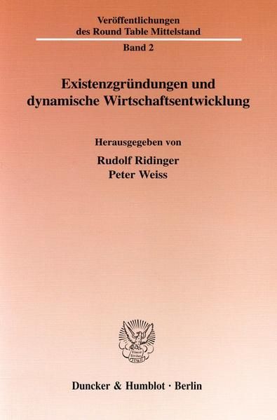 Produktbild: Existenzgr&uuml;ndungen und dynamische Wirtschaftsentwicklung.