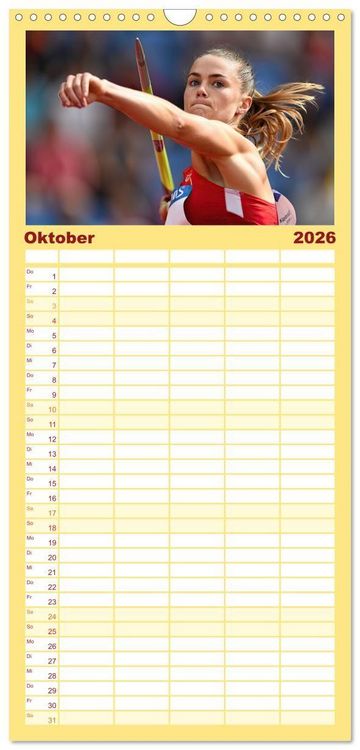 Produktbild: Familienplaner 2026 - Spirit of Motion mit 5 Spalten (Wandkalender, 21 x 45 cm) CALVENDO
