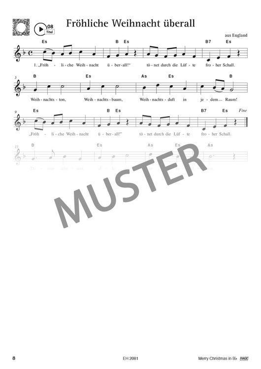 Produktbild: Merry Christmas f&uuml;r B-Instrumente