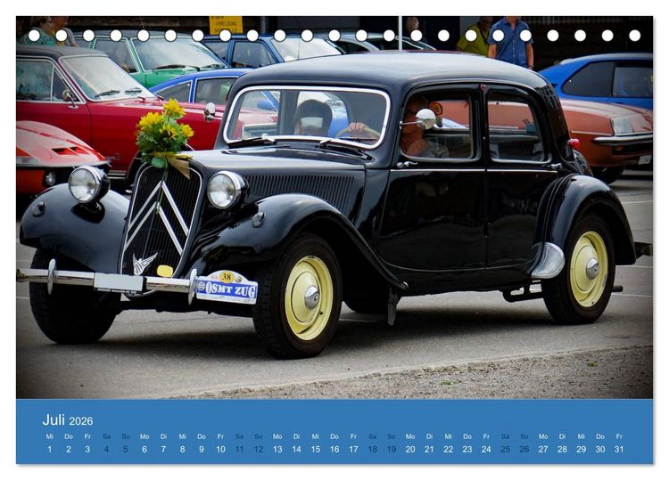 Produktbild: Citroen Traction Avant (Tischkalender 2026 DIN A5 quer), CALVENDO Monatskalender