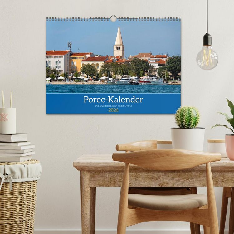 Produktbild: Porec Kalender - Die kroatische Stadt an der Adria (Wandkalender 2026 DIN A3 quer), CALVENDO Monatskalender