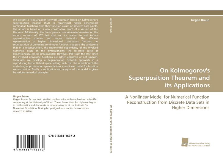 Produktbild: On Kolmogorov's Superposition Theorem and its Applications