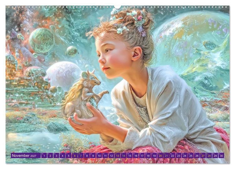 Produktbild: Meine verr&uuml;ckte Welt - Kinderwelten (hochwertiger Premium Wandkalender 2027 DIN A2 quer), Kunstdruck in Hochglanz