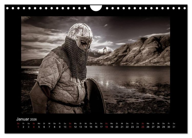 Produktbild: Wikinger und Krieger (Wandkalender 2026 DIN A4 quer), CALVENDO Monatskalender
