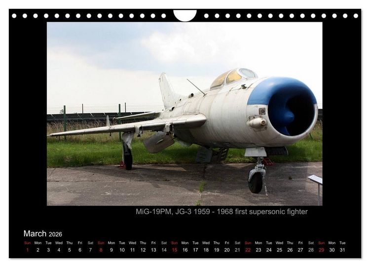 Produktbild: Airplanes and Helicopters of NVA 1957 - 1991 (Wall Calendar 2026 DIN A4 landscape), CALVENDO 12 Month Wall Calendar