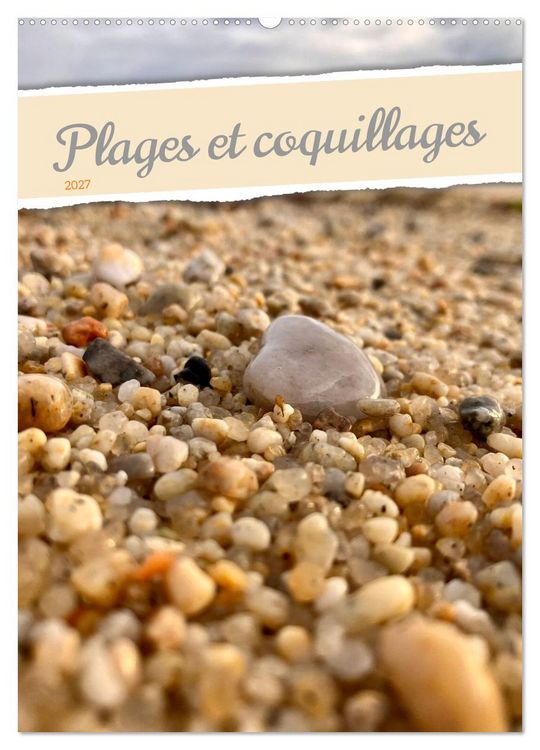 Produktbild: Plages et coquillages (Calendrier mural 2027 DIN A2 horizontal), CALVENDO calendrier mensuel