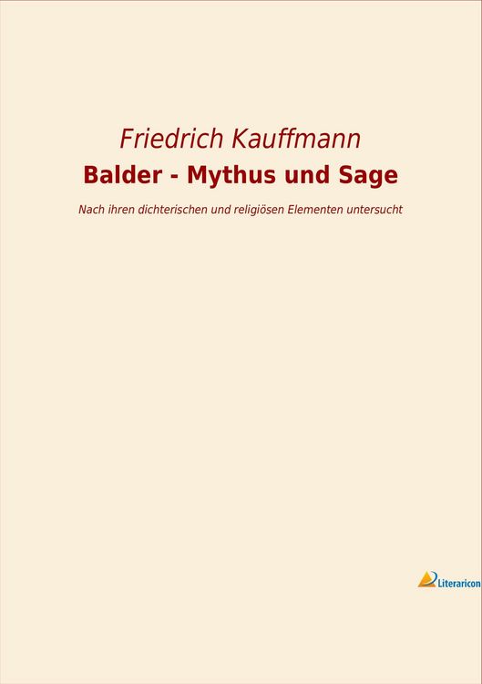Produktbild: Balder - Mythus und Sage